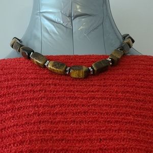 Chunky beaded necklace 18.5 inches